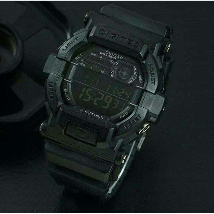 Jam Tangan Digitec DG-2054T Full Black Digitec 2054 DG-2054