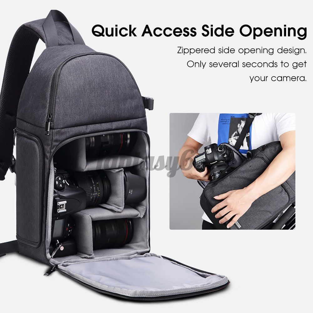 side opening backpack