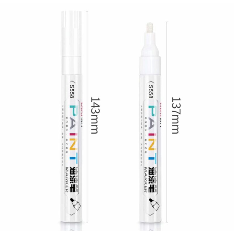 

Spidol Permanen warna Putih Deli Anti Air Multifungsi