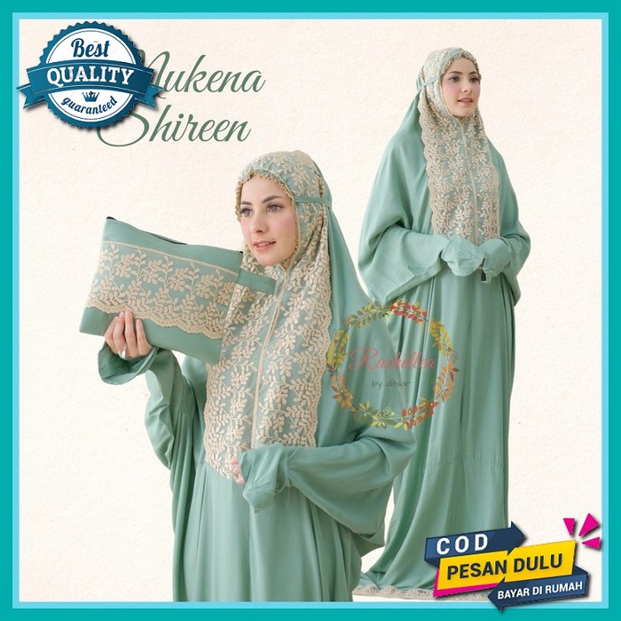 Mukena Dewasa Rayon Motif Renda Mewah Premium Terbaru Mukenah Rukuh Bali Traveling Elegan Mukena Alm