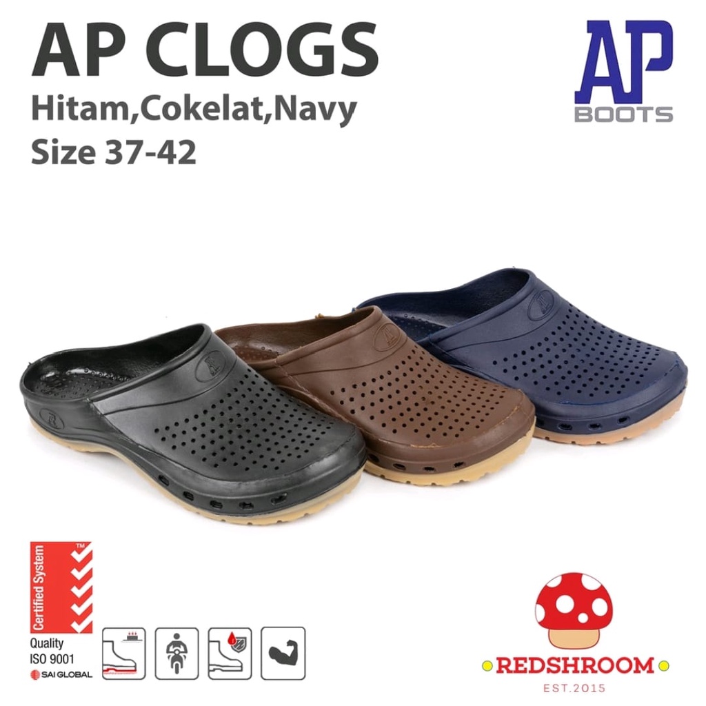 SENDAL SEPATU AP CLOGS SENDAL SLOP SANDAL KARET SANDAL PRIA UK.39 s.d 42 MURAH TERLARIS USAHA MAJU S
