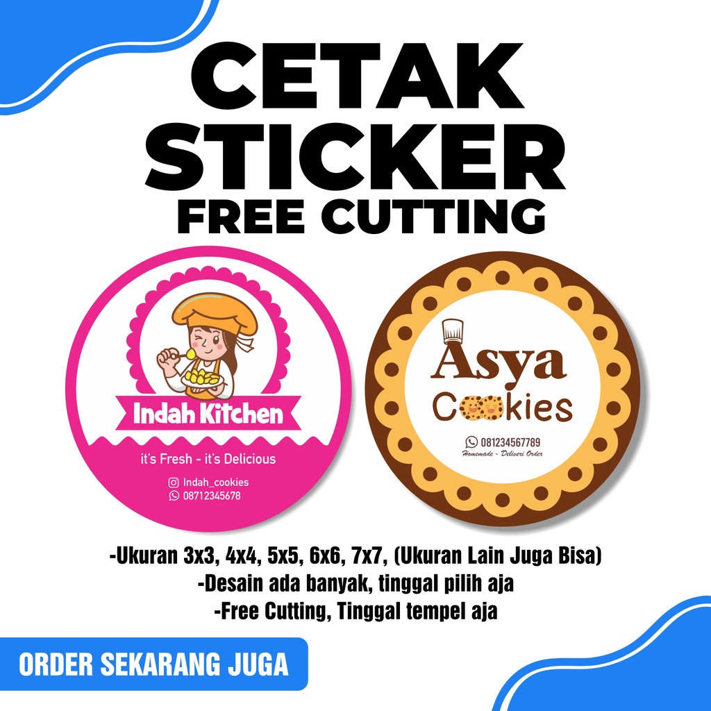 

Stiker Label Nama - Stiker Label Produk Free Cutting