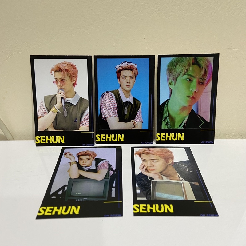 Sehun EXO Black Polaroid Unofficial