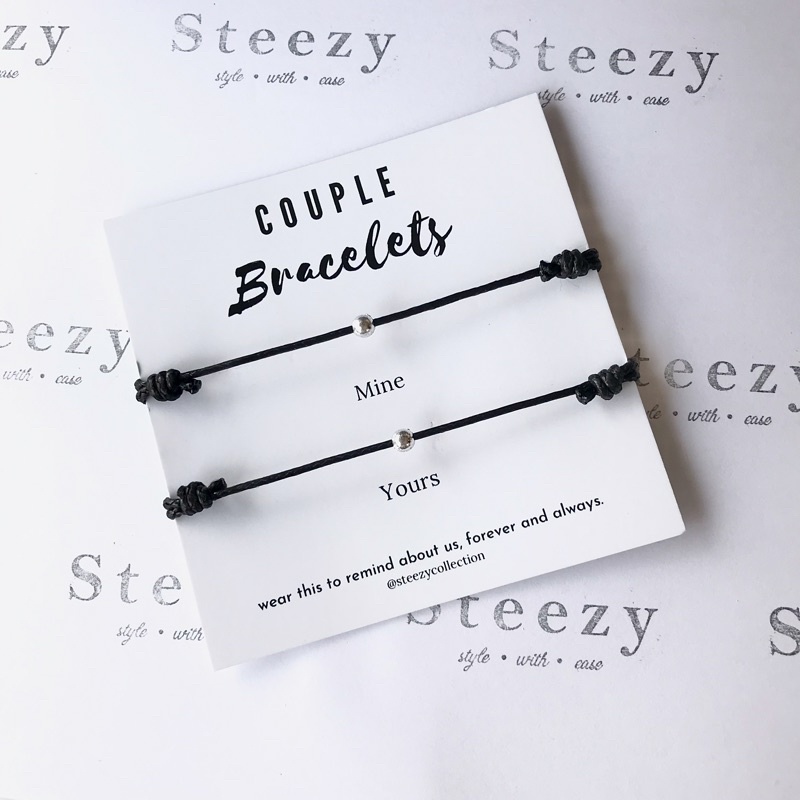 Couple bracelet- THICKER single string / Gelang Pasangan/ Gelang tali simple