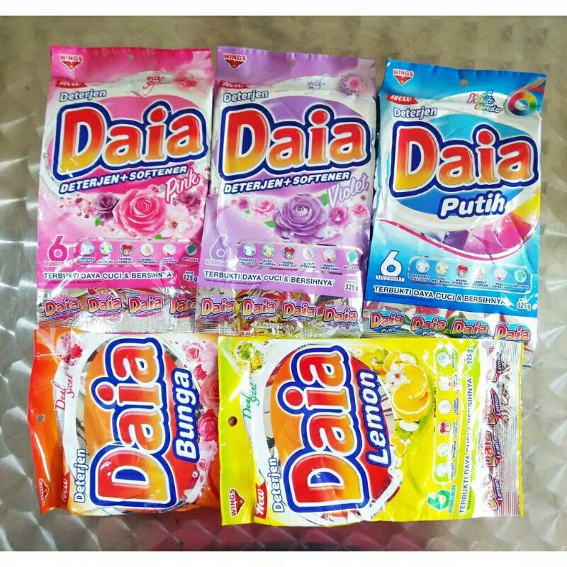 Daia deterjen+softener gratis 1 piring 800gr