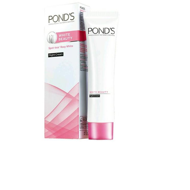 ➺ PONDS White Beauty Night Cream 20g Pelembab Wajah / Krim Muka / Cream ✻