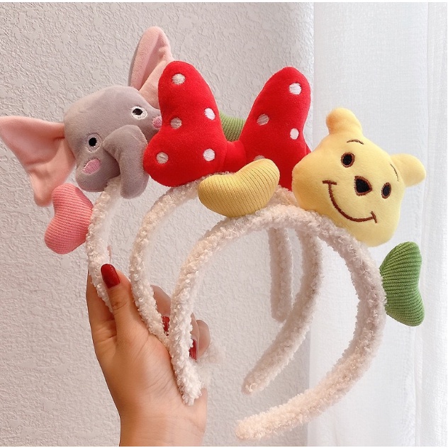 BANDO KOREA ANAK PEREMPUAN WANITA BANDANA BENTUK BEAR PITA MINI AKSESORIS RAMBUT FASHION IMPORT AK63