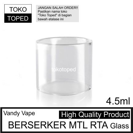 Vandy Vape BERSERKER MTL RTA 4.5ml Replacement Glass | 24mm