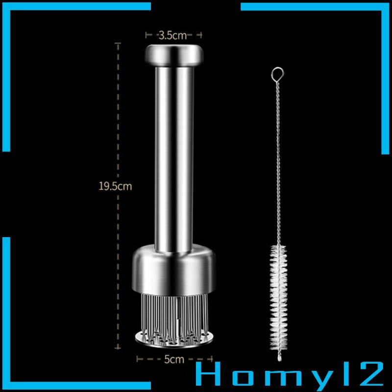 [HOMYL2] Meat Tenderizer Stainless Steel Sturdy &amp; Sharp Needle, for Tenderizing Steak