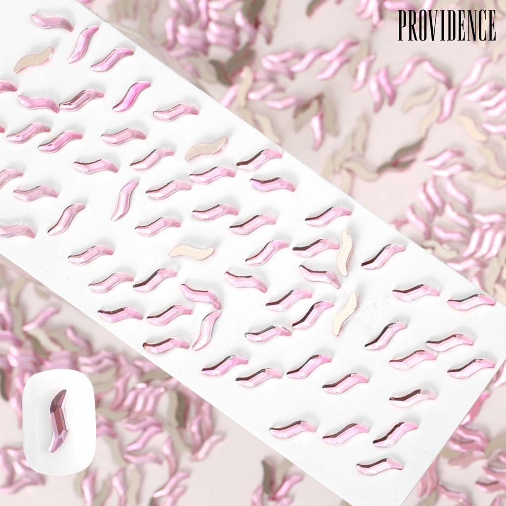 Providence 50Pcs / Set Ornamen 3D Bentuk Asimetris Bahan Resin Tahan Pudar Untuk Dekorasi Nail Art DIY