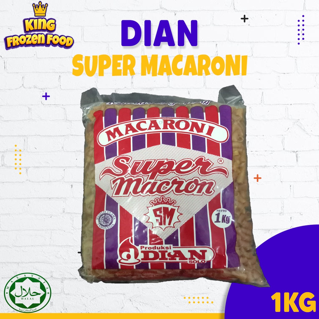 Makaroni Mentah Super Macron Dian 1kg