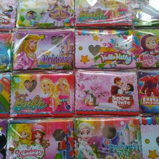  Mainan  Dompet anaka Karakter Frozen Barbie  princess ada 