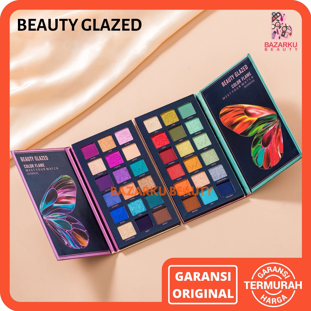 Beauty Glazed Flame Eyeshadow 18 Color Eyeshadow Matte Beauty Glazed Eyeshadow Glitter