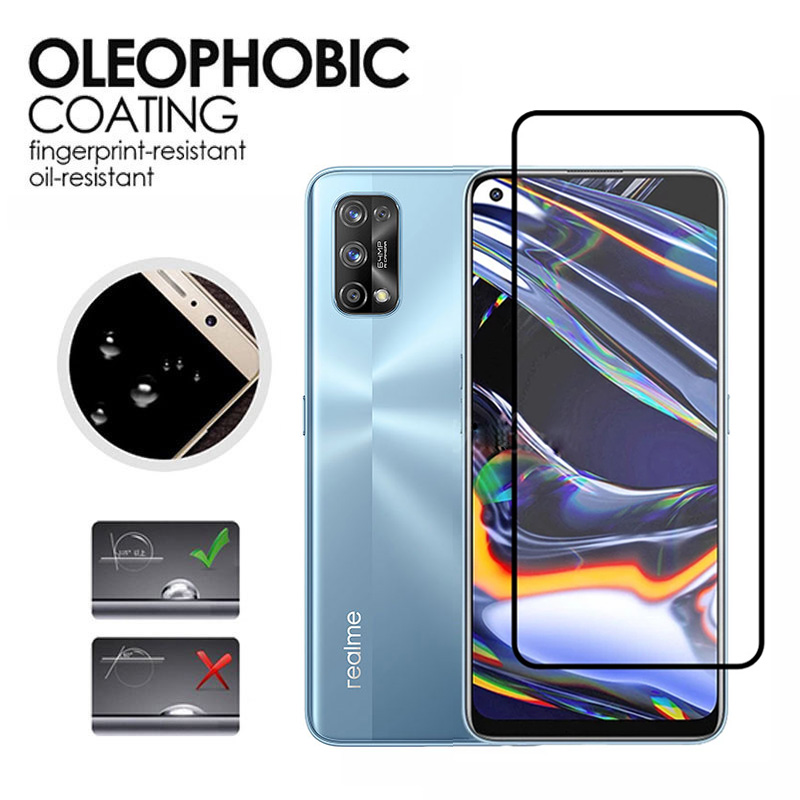 3-in-1 Tempered Glass Pelindung Lensa Kamera Belakang Realme C35 C31 C11 2021 8i 8 Pro C25Y C21Y C25S C25 C15 C3 C12 C2 7 7I 6i 5 Pro 3