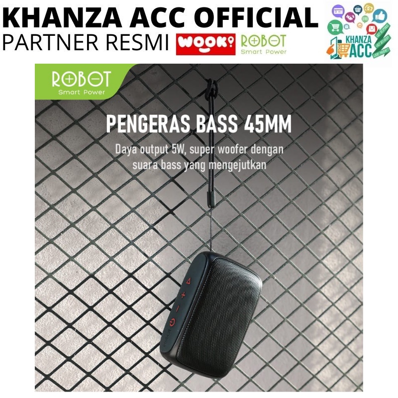 KHANZAACC ROBOT RB110 Speaker Bluetooth 5.0 Mini Portable Support Micro SD &amp; USB