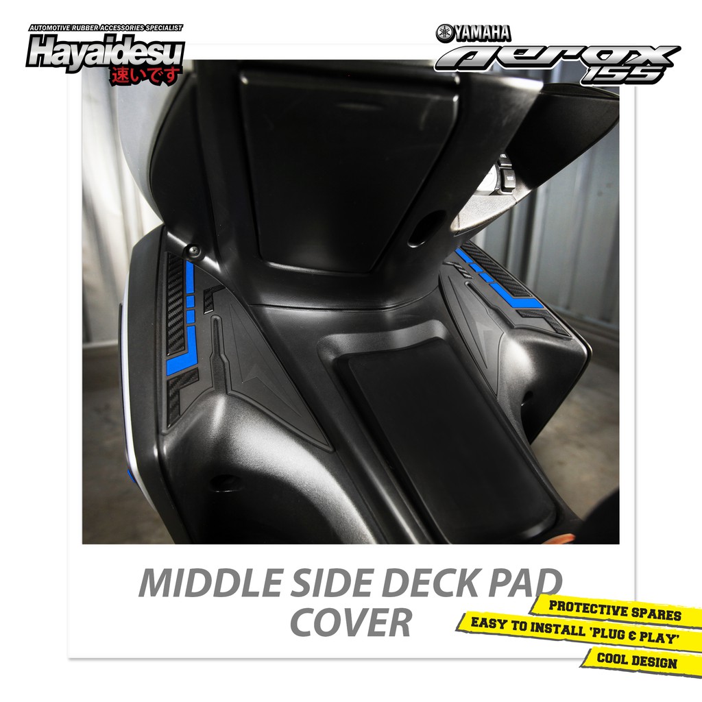

Hayaidesu Middle Side Protector Cover Yamaha Aerox Aksesoris Decal Variasi Carbon Pelindung Deck