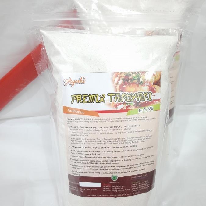 

Biang Tepung Takoyaki 1kg atau Premix Takoyaki Halal
