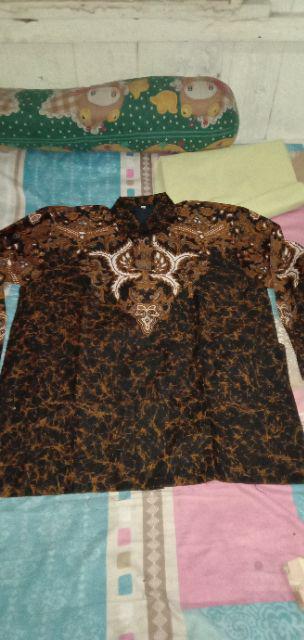Ajibhanu Kemeja Batik Pria Atasan Batik Baju Batik Pria Lengan Panjang Batik Modern Ori By Anjani