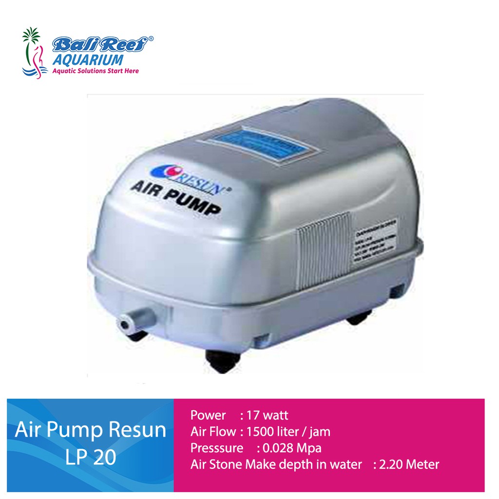 Resun LP20 Mesin Aerator Kolam Resun Mesin Pompa Udara Aquarium