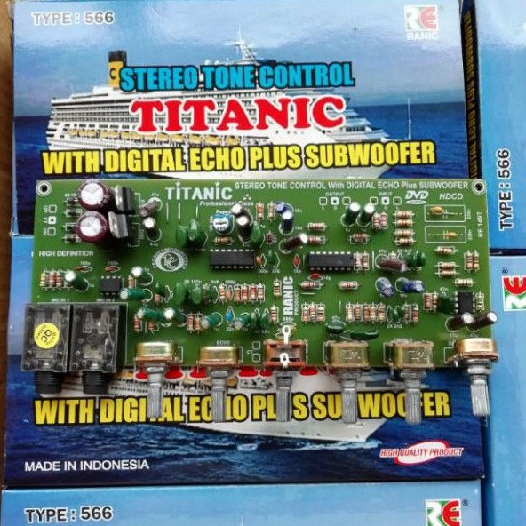 TONE CONTROL STEREO PLUS MIC PLUS SUBWOOFER TITANIC