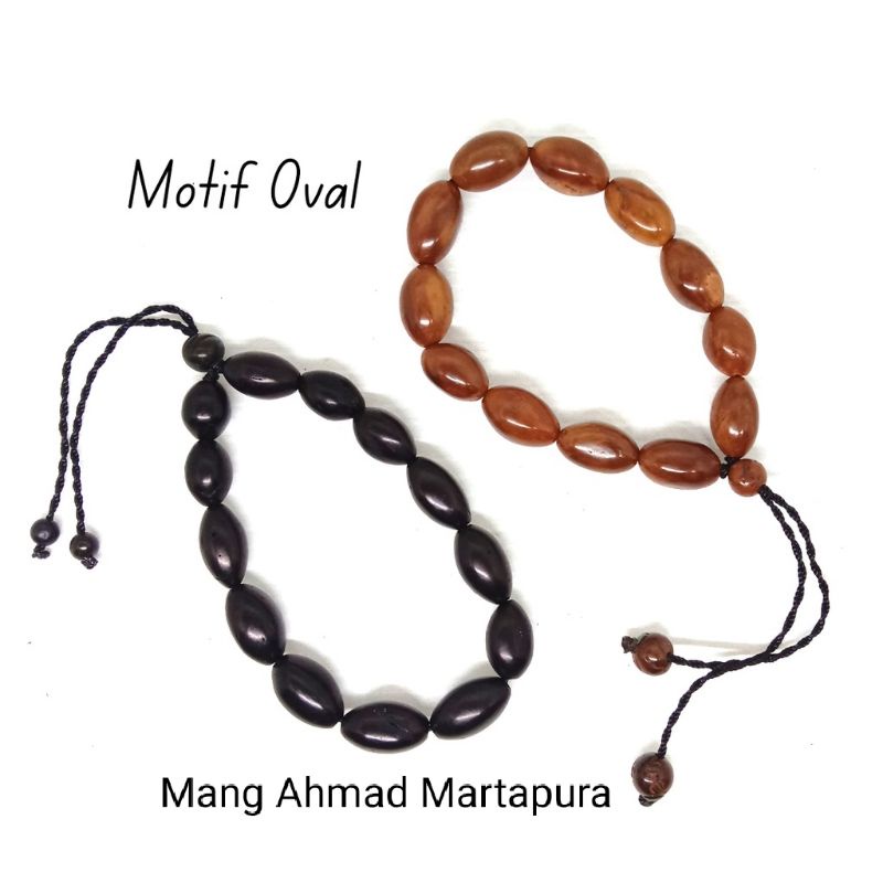 Gelang kokka motif oval telur 8mm kaukah asli original Kalimantan