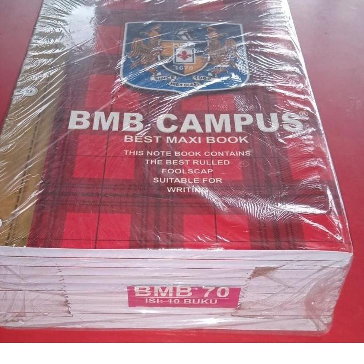 

ア Buku Tulis BMC BMB CAMPUS 70 Lembar 1 PAK Isi 10 BUKU Miliki