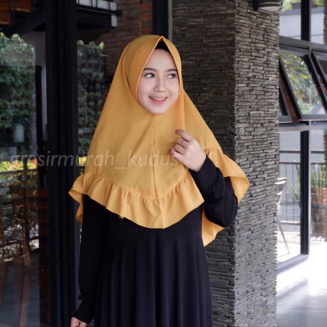 Khimar Rempel  Yumna Jilbab Instan