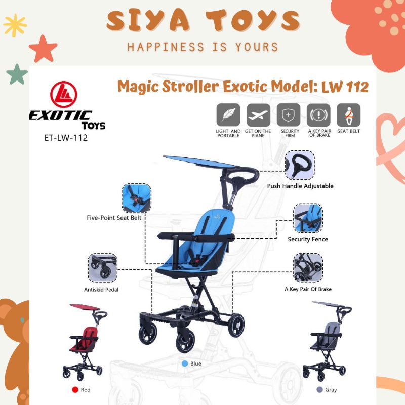 SIYA ✨ FREE BUBBLEWRAP DORONGAN ANAK BABY STROLLER BABY LW 112 003 STROLLER STROLLER ANAK STROLER ANAK EXOTIC PACIFIC LW112 LW003 LW-112 LW-003