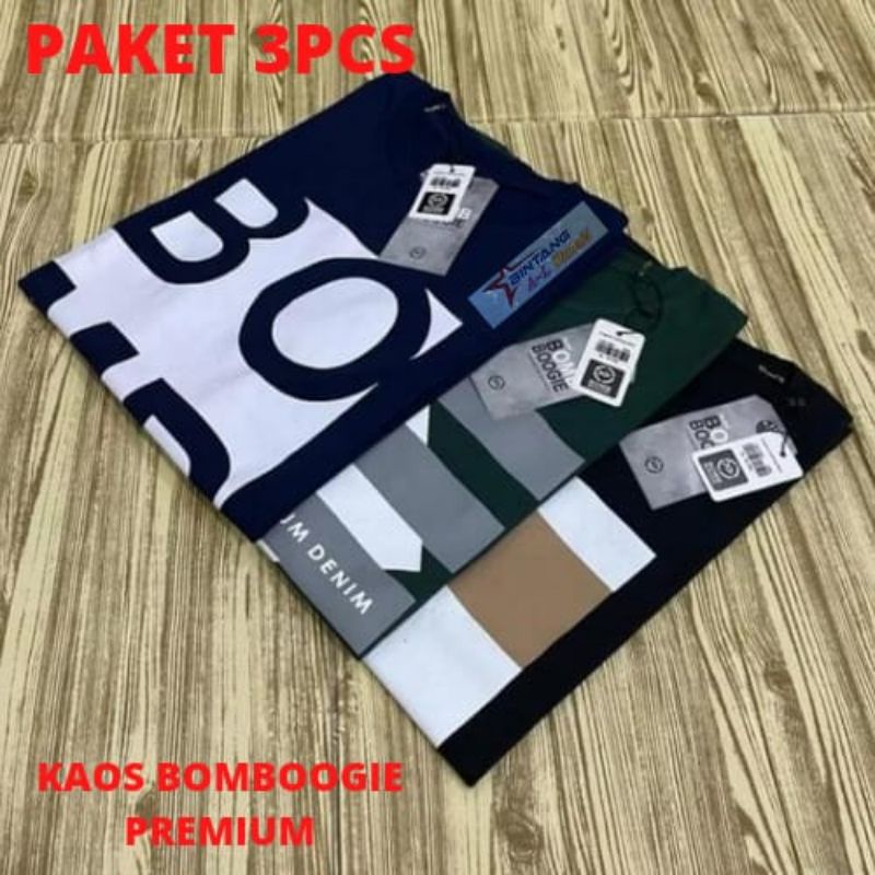 ( COD ) Paket 3Pcs 100ribu Kaos Bomboogiee branded matahari MOTIF RANDOMACAK M, L, XL, FERIAN WARNA | kaos pria | kaos pria dewasa | kaos pria distro | kaos bombogiee T shirt | Kaos terlaris / Kaos bombogiee pria / Kaos pria bombogiee / kaos pria