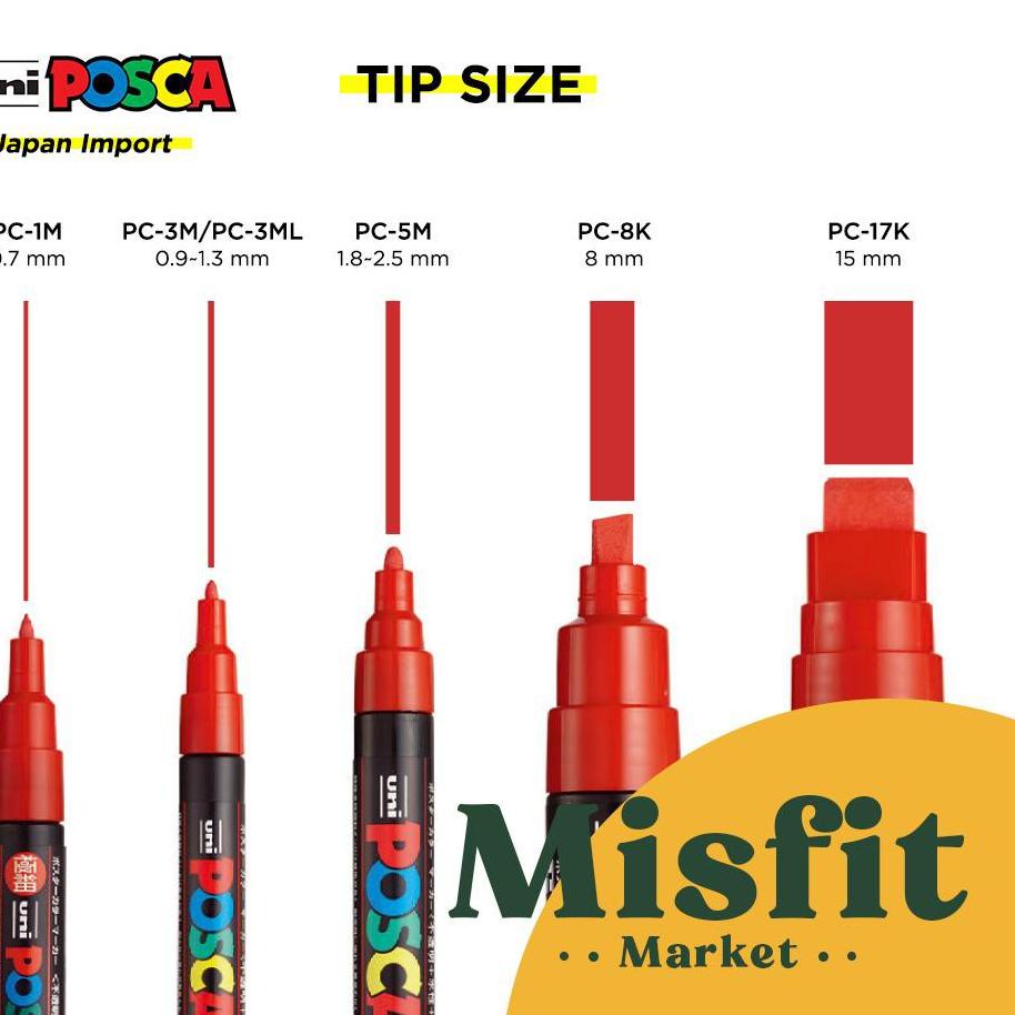 

Big Sale.. POSCA PC-17K Extra Broad Tip 15mm Paint Marker