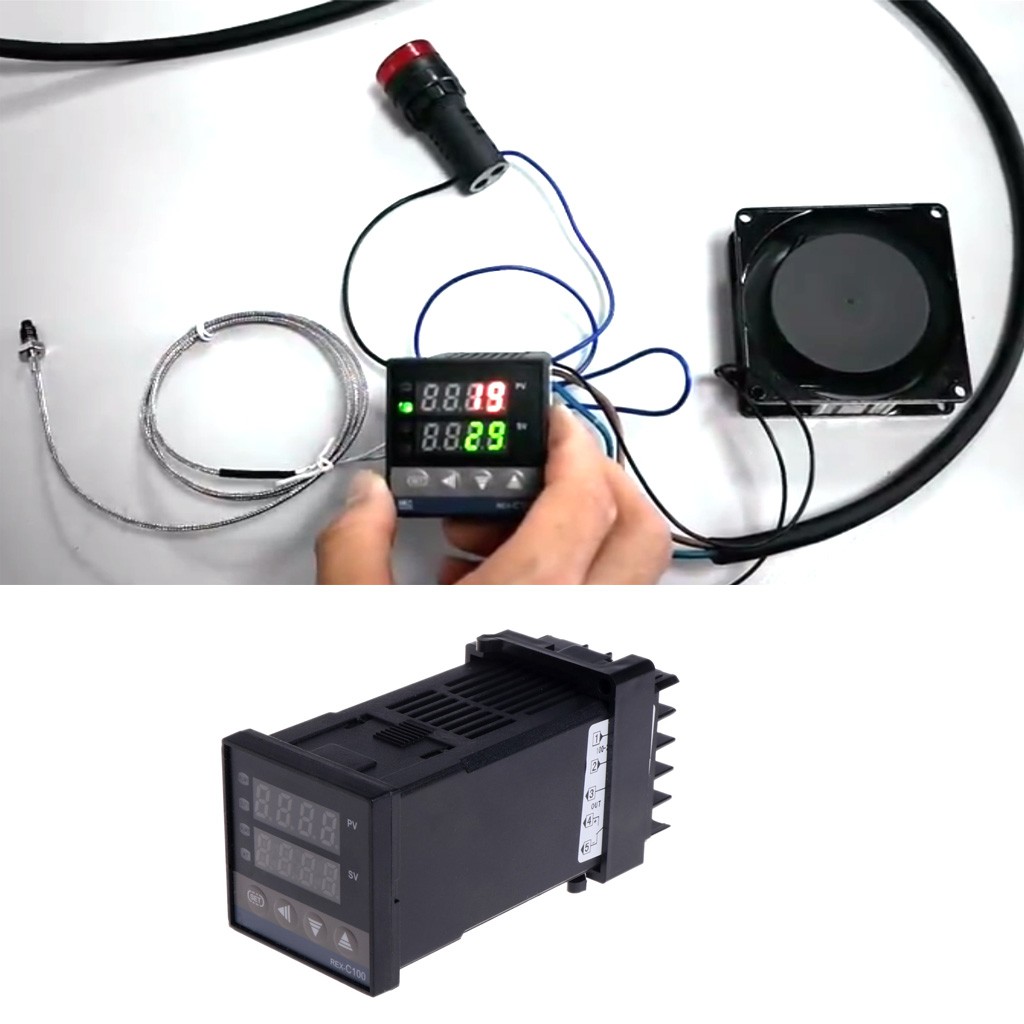 Controller Temperatur PID Digital REX-C100 0 to 400  C K Type Input SSR Output