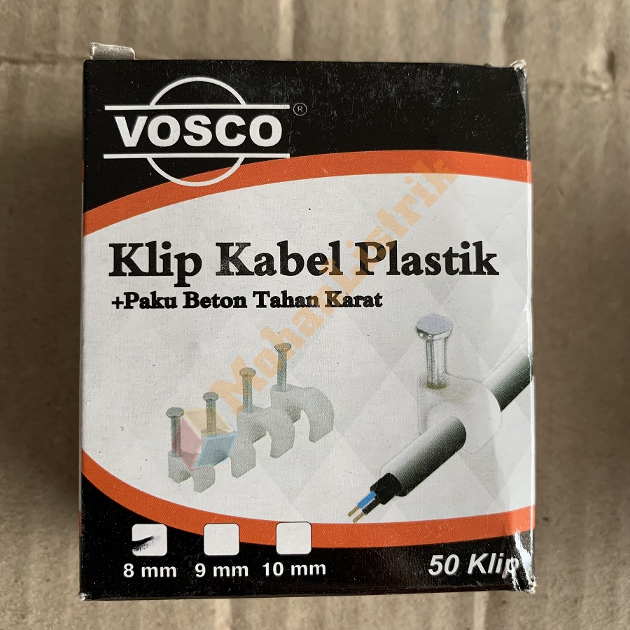 Klip Kabel Vosco Klem Kabel Beton Sadel Beton Vosco 8mm