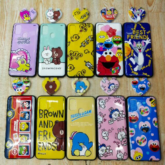 Softcase Stand Miror A3S/A37/A5S - A12/A5 2020/A9 2020/F7/F9/F11/F11 PRO/REALME 3/RENO 2