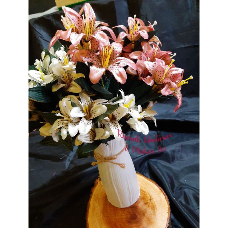 1btg lily regar /lily artificial/lily/lily trumpet/lily palsu/lily plastik/lily artifical