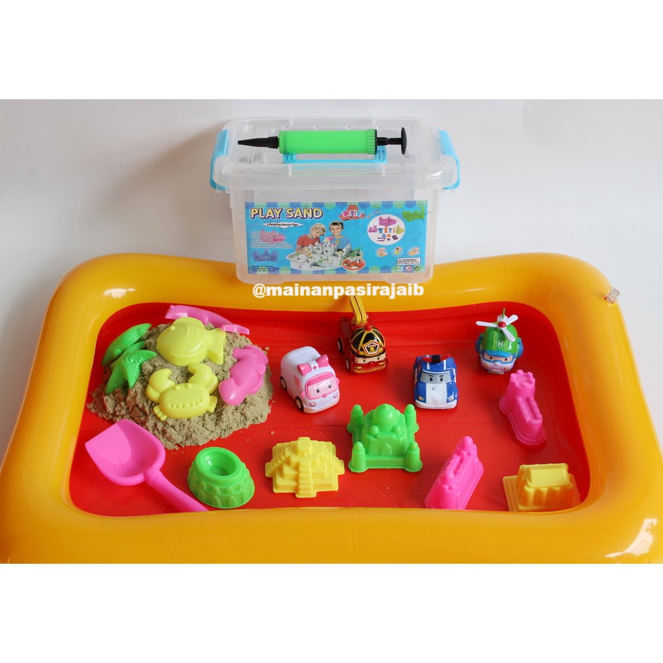 Mainan Edukatif Pasir Ajaib Paket Play Sand 2kg Dengan 