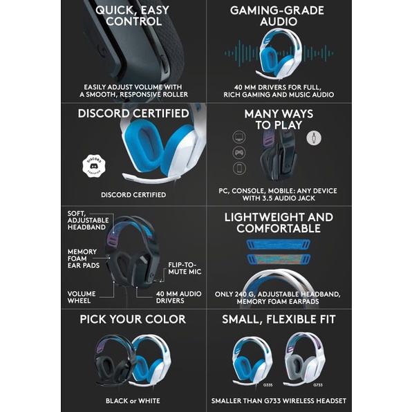 HEADSET LOGITECH G335 GAMING