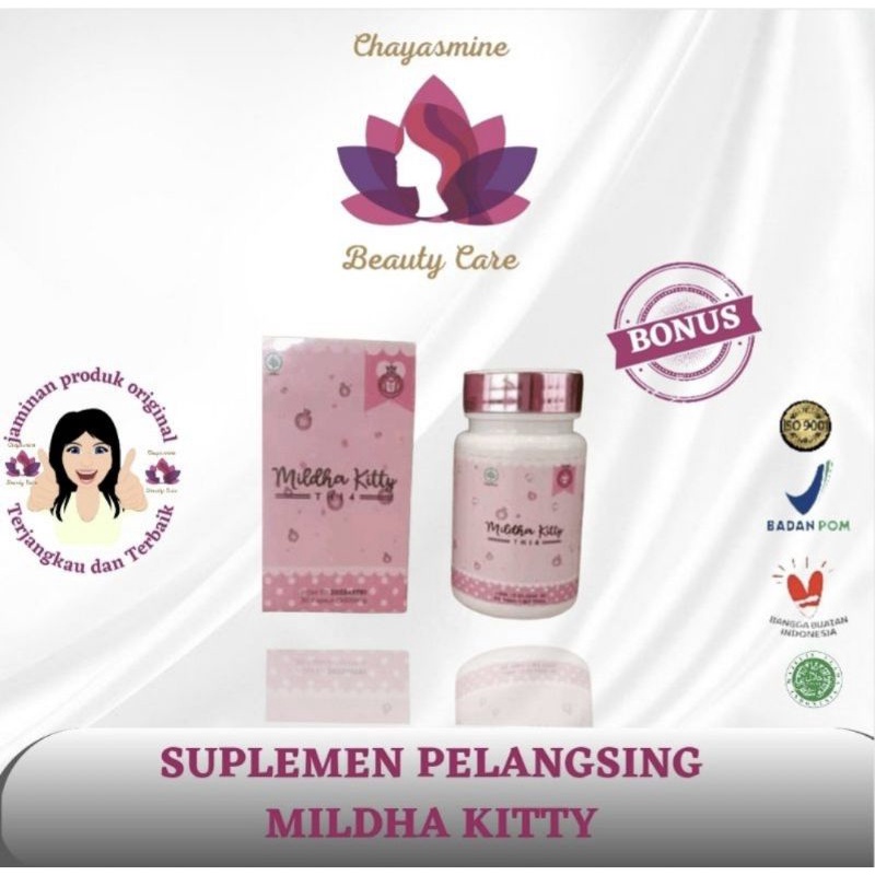 (VERSI TERBARU) PIL PINK MILDHA KITTY ORIGINAL PIL PINK PELANGSING 30 PCS MILDHAKITTY ORIGINAL BPOM SUPLEMEN DIET SUPPLEMEN DIET