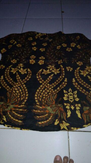 Blus Cendrawasih Batik Sogan Motif Modern Alusan Print