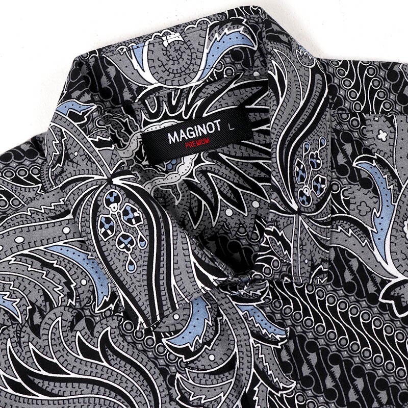 Maginot Kemeja Batik Pria Rama-ss Lengan Pendek