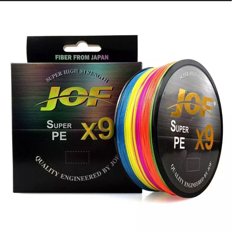 X9 100M TALI PANCING PE MULTIFILAMENT JOF MULTICOLOR