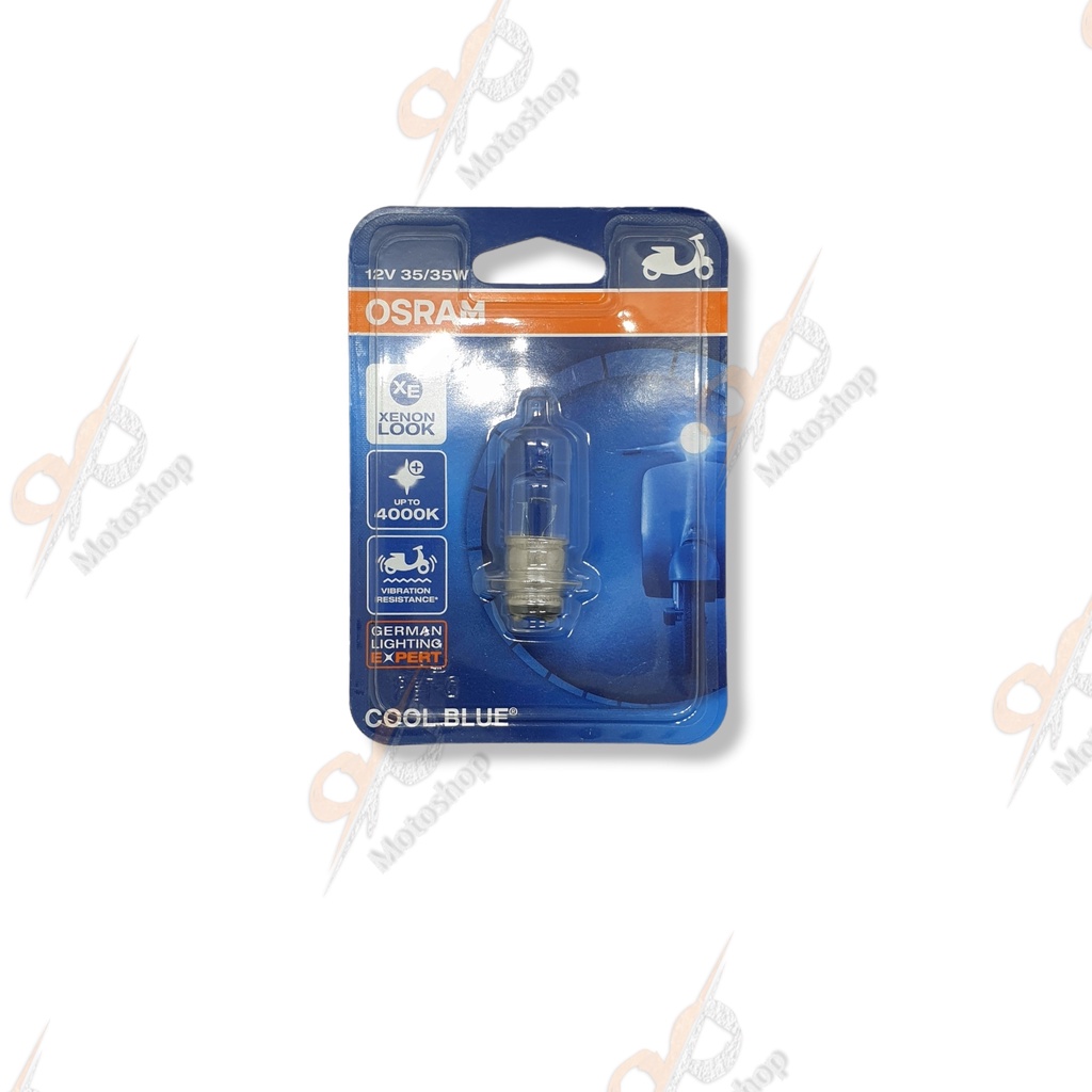 Osram Cool Blue H6 Kaki-1 Lampu Depan Halogen Motor Bebek Matic Honda Yamaha Suzuki