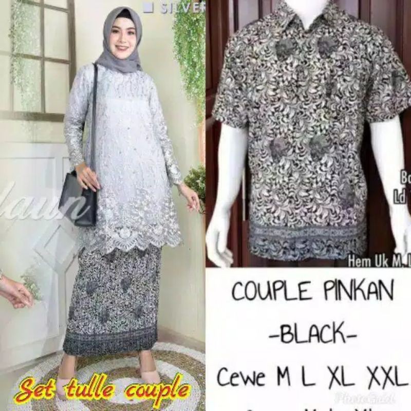 COD COUPLE TUNIK TULLE/COUPLE BATIK/COUPLE TUNANGAN