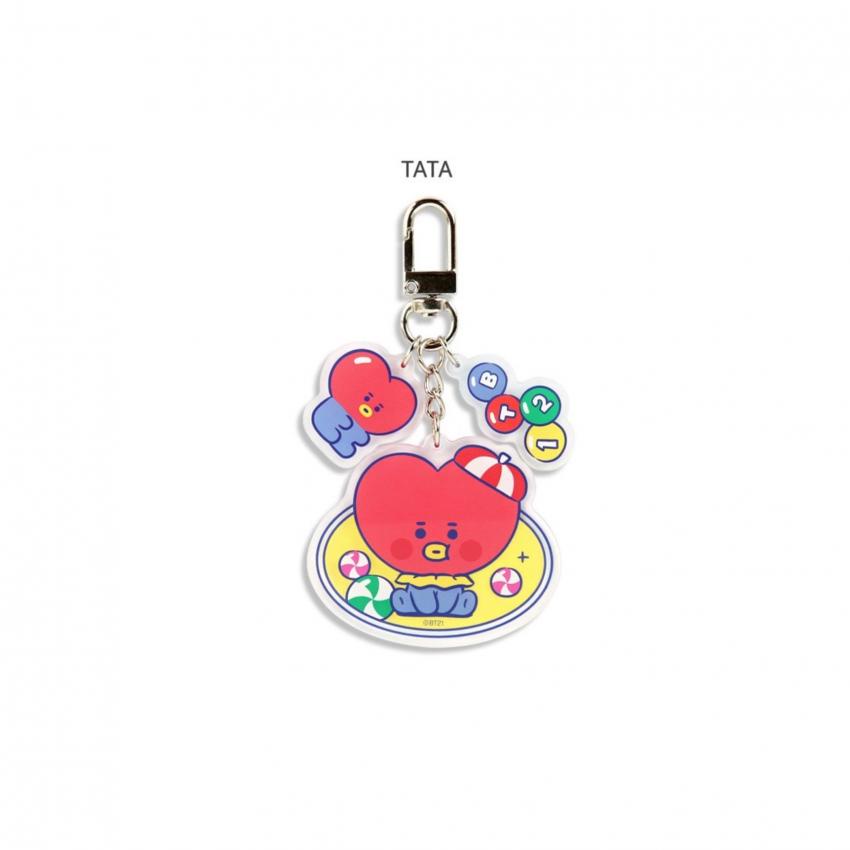 Gantungan Kunci Desain Kartun KPOP BTS BT21 CHIMMY COOKY KOYA MANG RJ SHOOKY TATA Bahan Akrilik