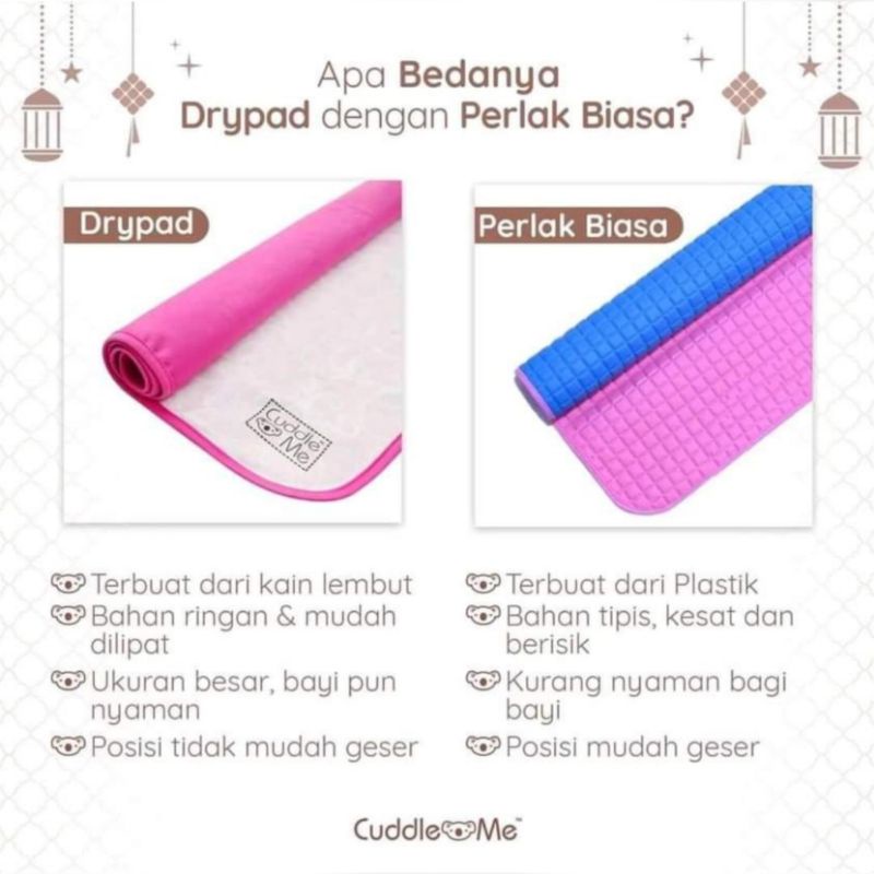 Perlak Bayi Drypad alas ompol Waterproof (COD ) drypad