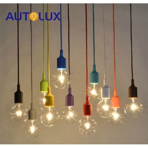 Kap Lampu Gantung Fitting E27 / Fitting E27 Gantung berwarna