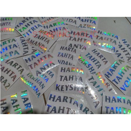 

(COD) STICKER CUTTING HOLOGRAM 1 HARI JADI PACKING CEPAT