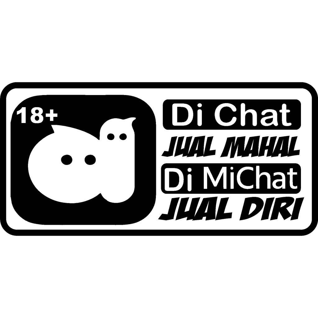 Cutting Sticker Viral Michat Termurah Universal Motor