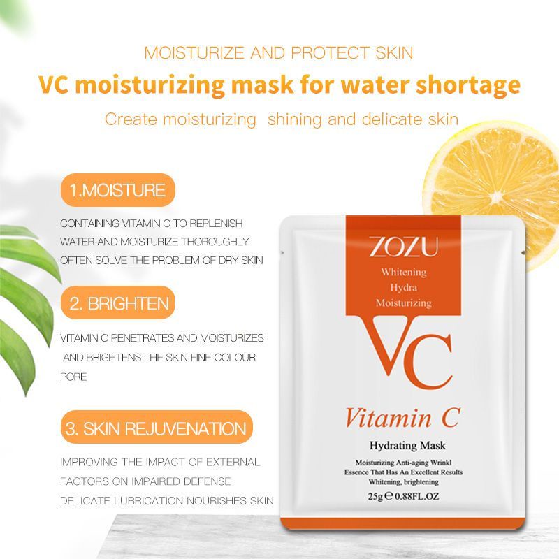 Medan Termurah Korean Mask Zozu Vitamin C Hydrating Mask/Masker Vitamin C