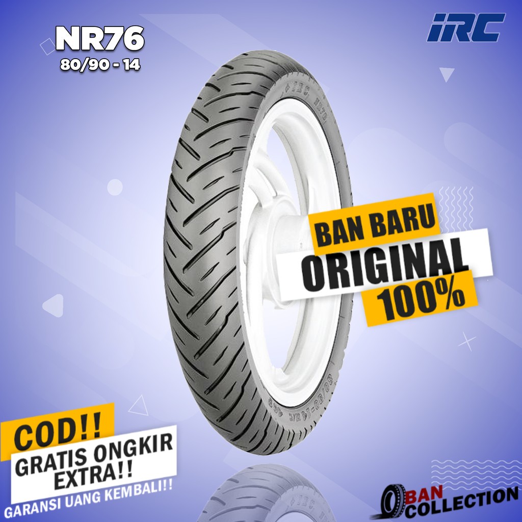 Ban Motor Matic // IRC NR76 80/90 Ring 14 Non Tubeless ban motor matic tubles ring 14 ban motor beat