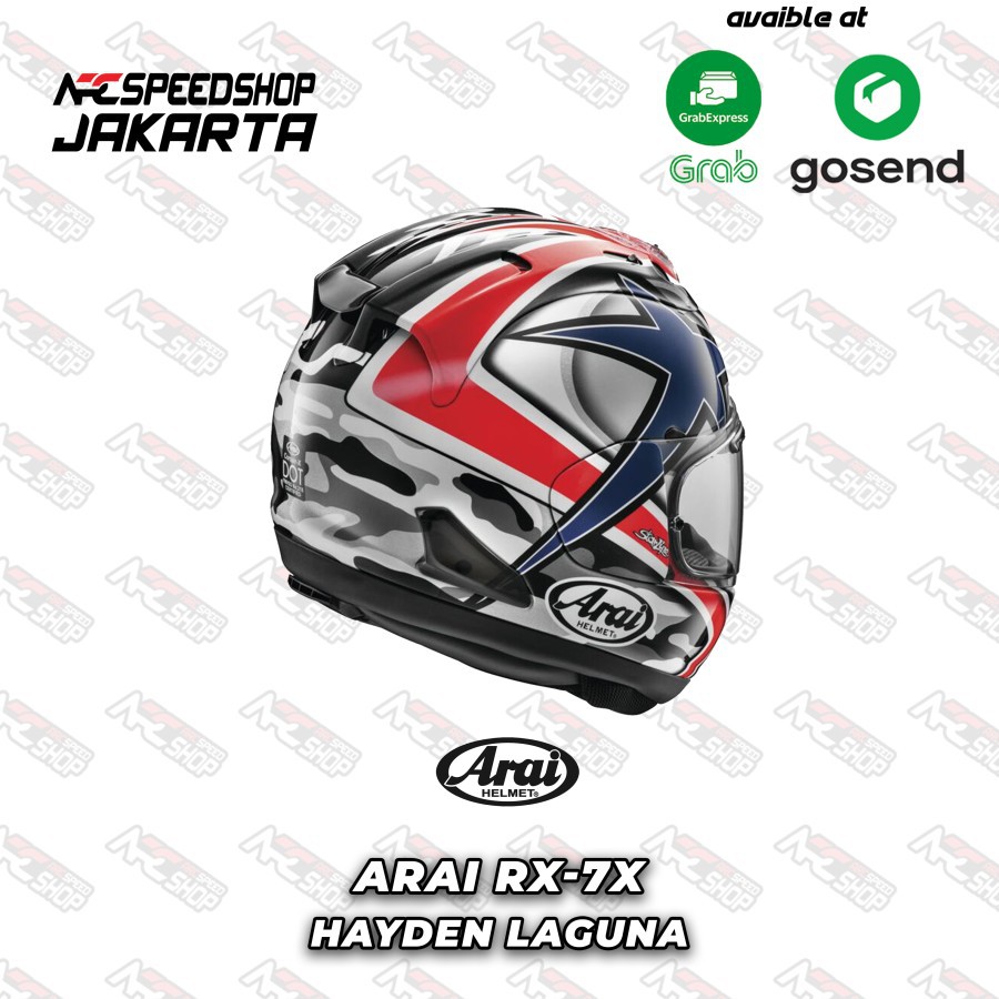 Helm Full Face ARAI RX7X Hayden Laguna - Helmet Motor RX-7X